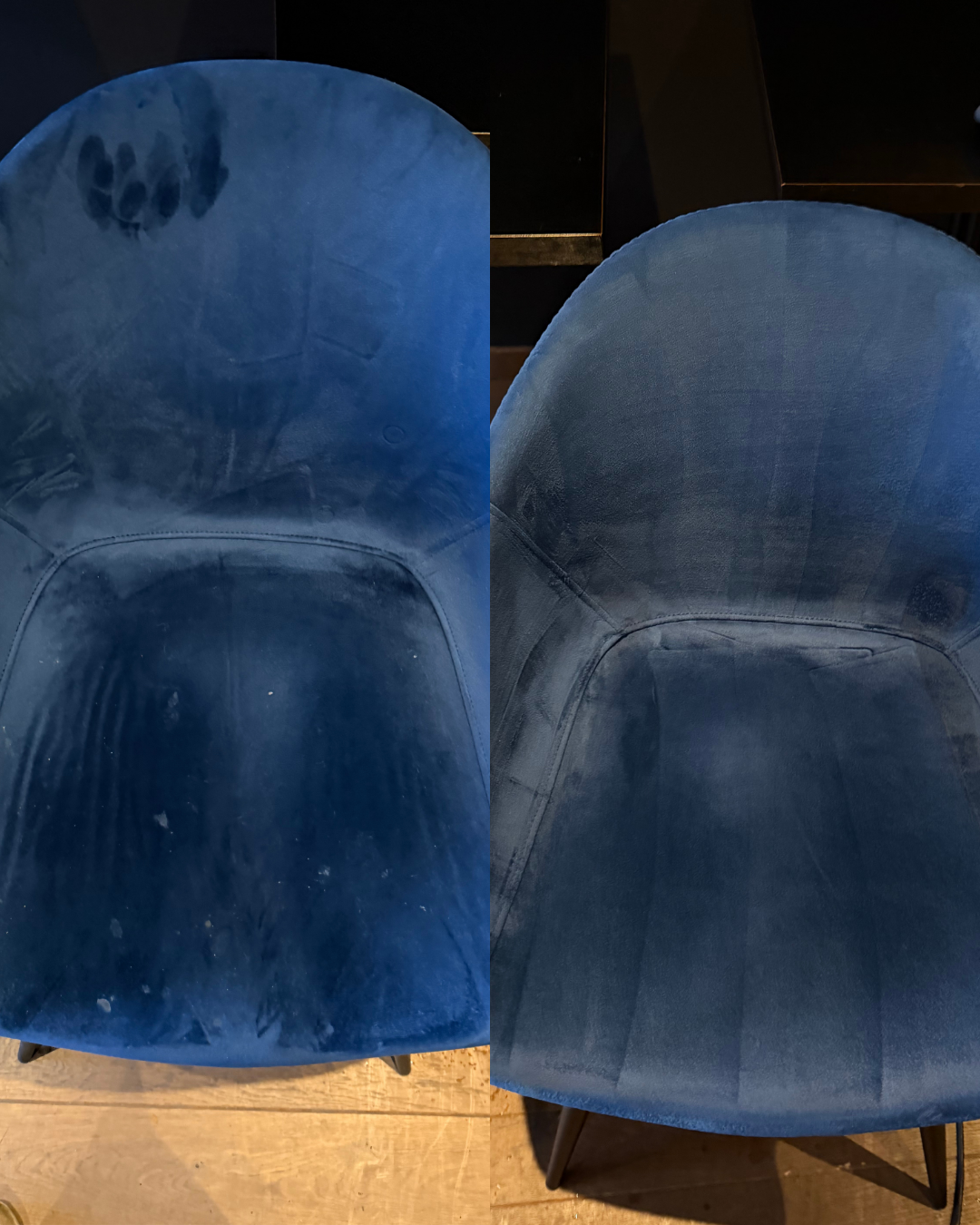 Voor en na: Stoffen stoelen
